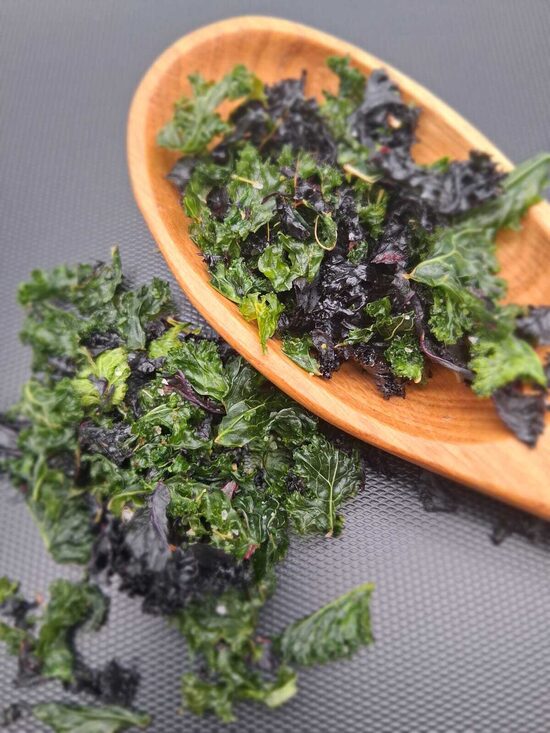 Lapu kāpostu (Kale) čipsi ar citrona garšu